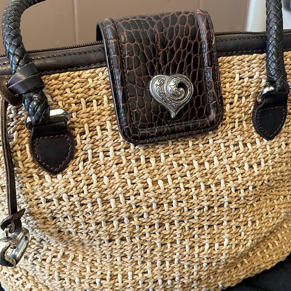 Brighton Handbags - Vintage BRIGHTON JUTE STRAW WOWEN PURSE. GREAT CONDITION